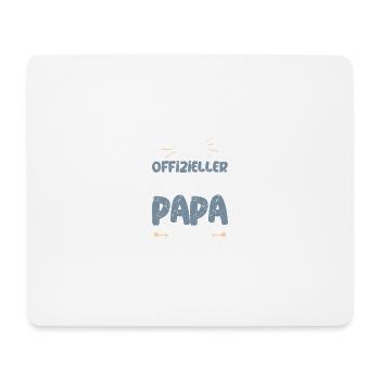 Offizieller Dackel Papa - Mousepad (Querformat) - Weiß - Vorne