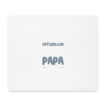 Offizieller Husky Papa - Mousepad (Querformat) - Weiß - Vorne