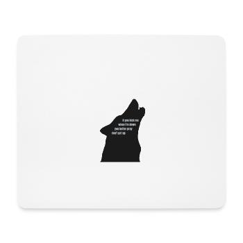 Wolf with spell - Mouse Pad (horizontal) - white - Front