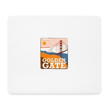 Golden Gate Bridge - Mousepad (Querformat) - Weiß - Vorne