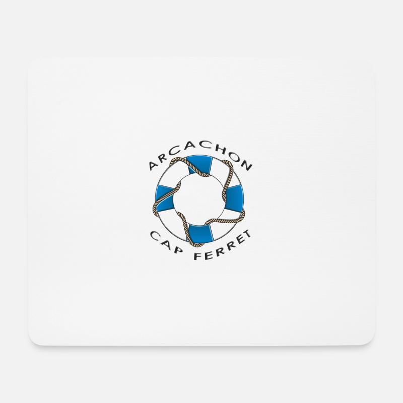 Rettungsring2 - Mousepad (Querformat) - Weiß