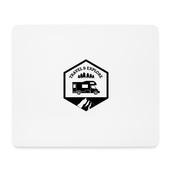 Capucine Travel and explore black - Mouse Pad (horizontal) - white - Front