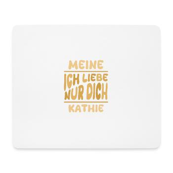 Kathie en tant que femme - Tapis de souris (format paysage) - blanc - Devant