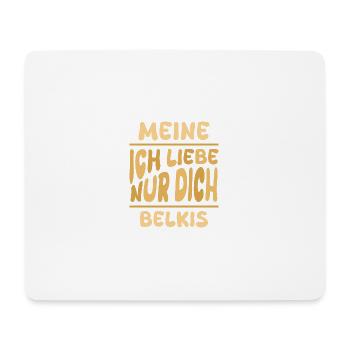 Belkis - Tapis de souris (format paysage) - blanc - Devant