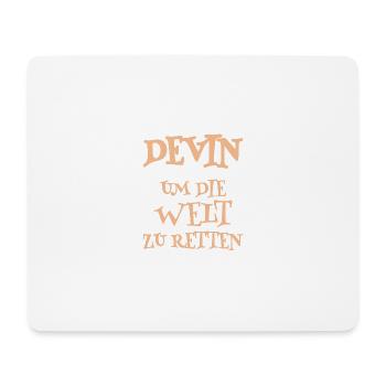 Aide Devin - Tapis de souris (format paysage) - blanc - Devant