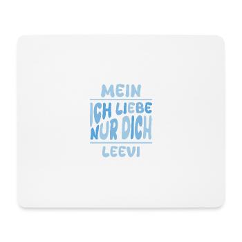 Leevi as a man - Mouse Pad (horizontal) - white - Front