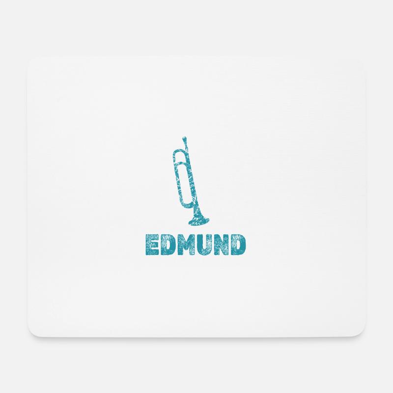 Edmund - Mousepad (Querformat) - Weiß