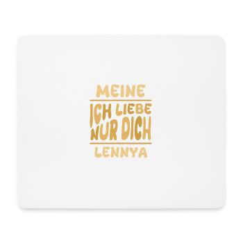 Ms. Lennya - Mouse Pad (horizontal) - white - Front