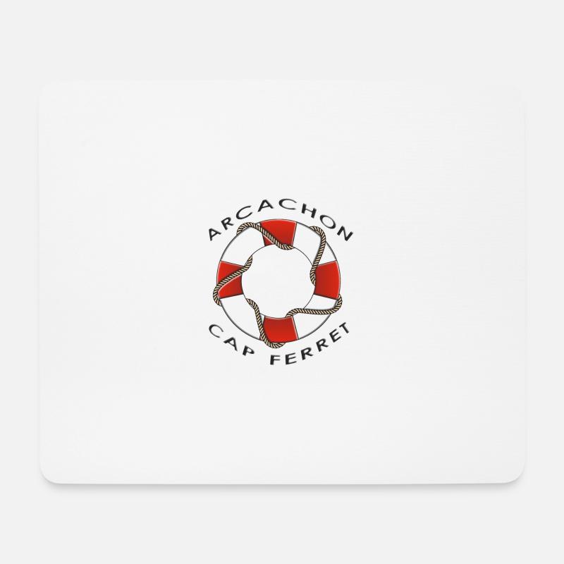 Rettungsring1 - Mousepad (Querformat) - Weiß