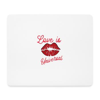 Liebe ohne Grenzen - Mousepad (Querformat) - Weiß - Vorne