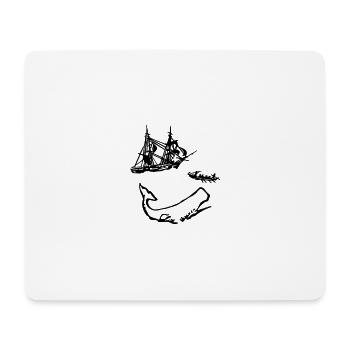 Moby Dick - Mouse Pad (horizontal) - white - Front