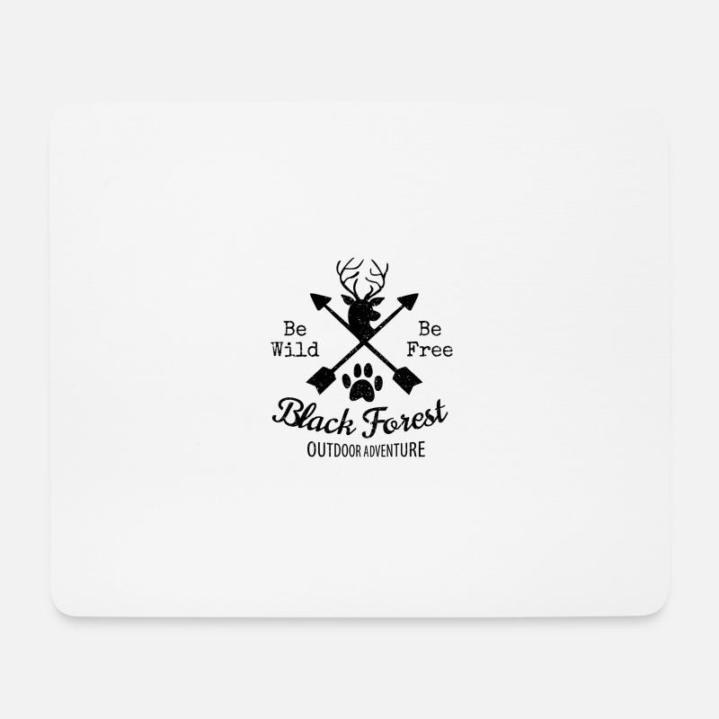 Black Forest - Mousepad (Querformat) - Weiß