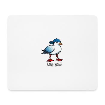KAMPFMÖWE - Humorvolles Design für Möwen-Fans! - Mousepad (Querformat) - Weiß - Vorne