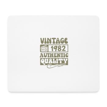 Authentisch 1982 Jahrgang 1982 - Jahrgang 1982 Retro - Mousepad (Querformat) - Weiß - Vorne