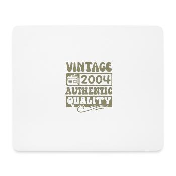 Authentisch 2004 Jahrgang 2004 - Jahrgang 2004 Retro - Mousepad (Querformat) - Weiß - Vorne