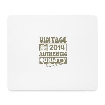 Authentic 2014 Vintage 2014 - Vintage 2014 Retro - Mouse Pad (horizontal) - white - Front