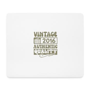 Authentic 2016 Vintage 2016 - Vintage 2016 Retro - Mouse Pad (horizontal) - white - Front