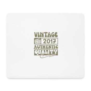 Authentic 2017 Vintage 2017 - Vintage 2017 Retro - Mouse Pad (horizontal) - white - Front
