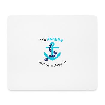 Ankern - Mousepad (Querformat) - Weiß - Vorne