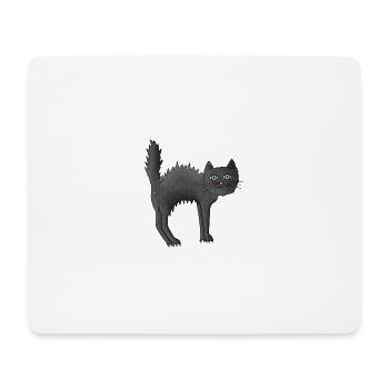 Cat Yoga Level Humpback - Mouse Pad (horizontal) - white - Front