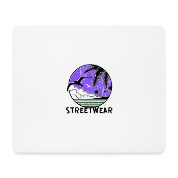 Purple Ocean Sunset Circle - Mouse Pad (horizontal) - white - Front