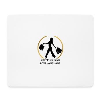 Minimalist gold ring - Mouse Pad (horizontal) - white - Front