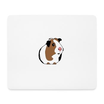 guinea pig meerschwein meerschweinchen - Mousepad (Querformat) - Weiß - Vorne