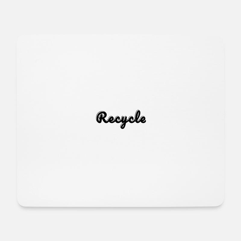 Recycle - Mousepad (Querformat) - Weiß