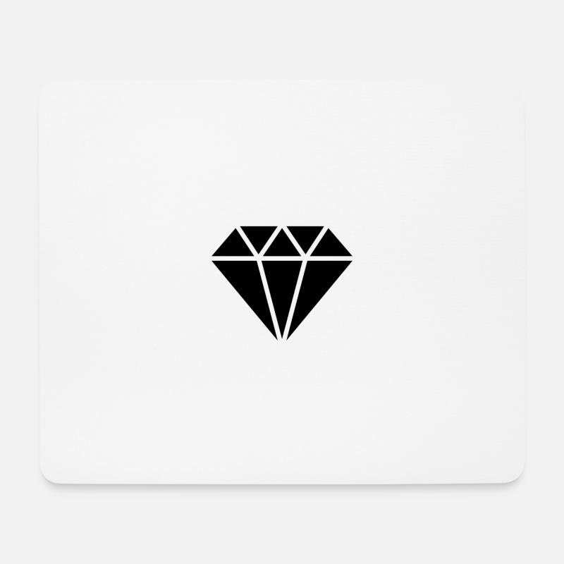 Diamond - Mousepad (Querformat) - Weiß