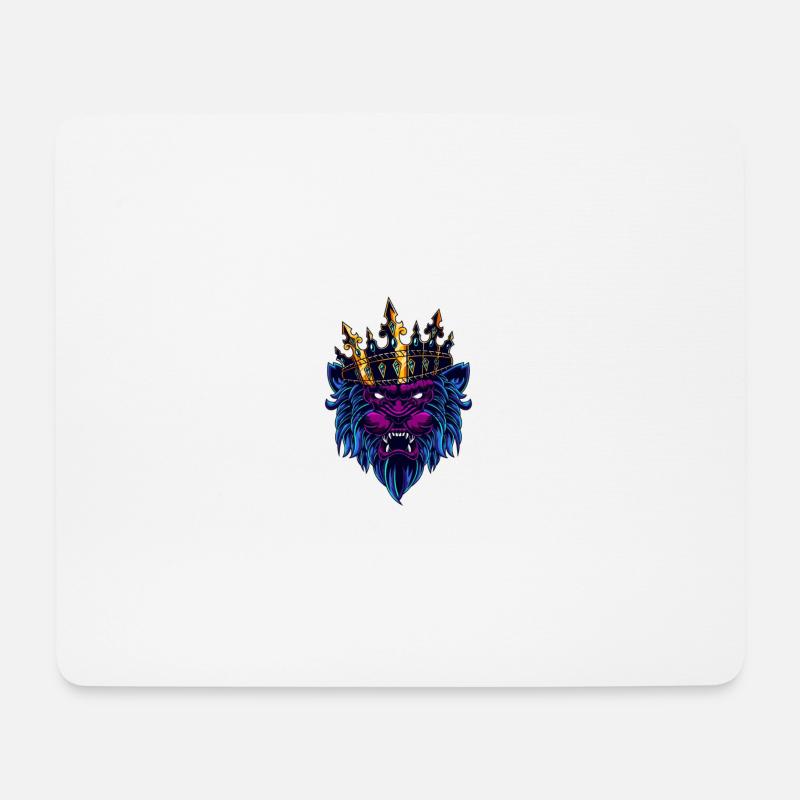 Gaming Lion - Mousepad (Querformat) - Weiß