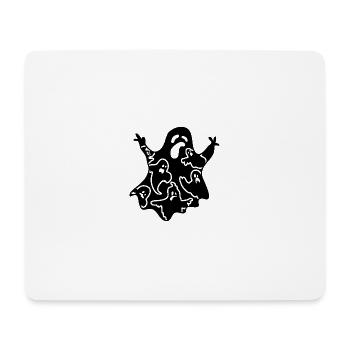 Funny Halloween Ghost - Mousepad (Querformat) - Weiß - Vorne