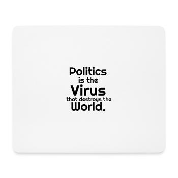 Politics - Mouse Pad (horizontal) - white - Front