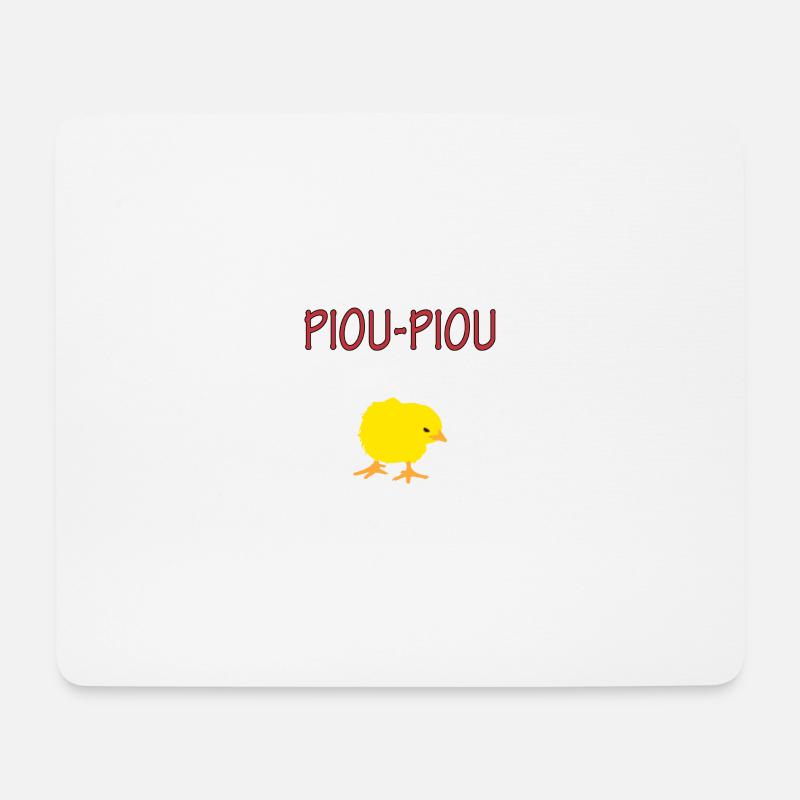 Pioupiou - Mousepad (Querformat) - Weiß