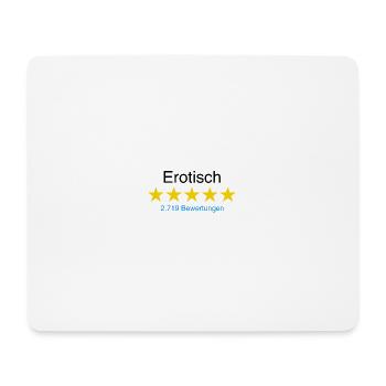 Erotisch mit Bewertung - Mousepad (Querformat) - Weiß - Vorne