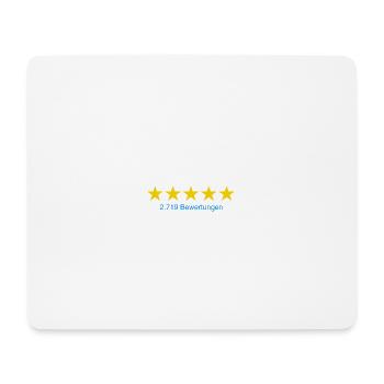 Sexy mit Bewertung weiss - Mousepad (Querformat) - Weiß - Vorne
