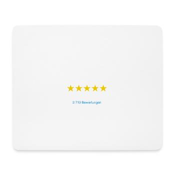 Tischler Meister mit Bewertung weiss - Mousepad (Querformat) - Weiß - Vorne