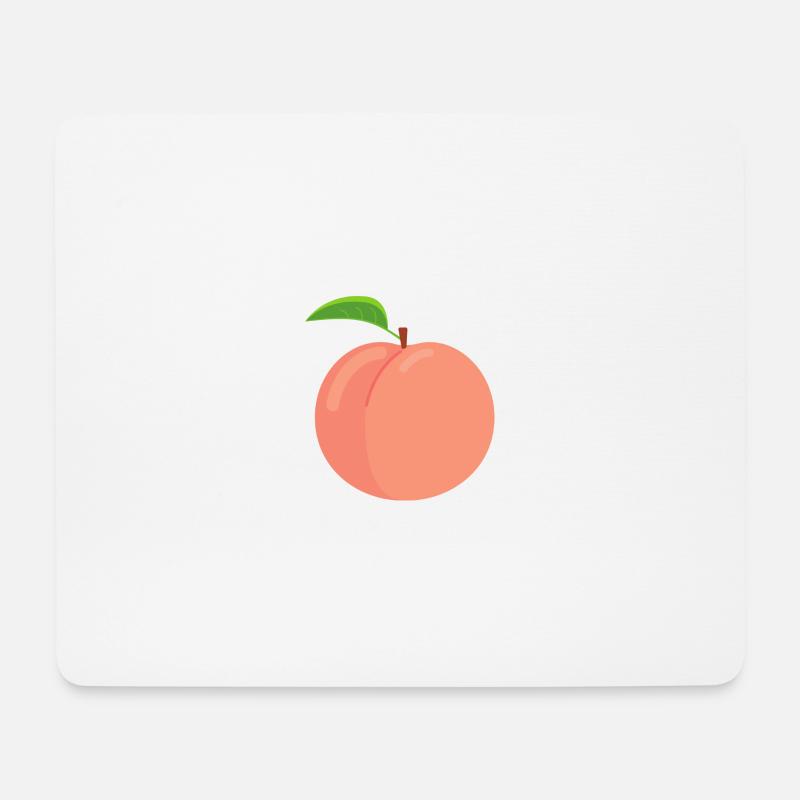Peach - Tapis de souris (format paysage) - blanc