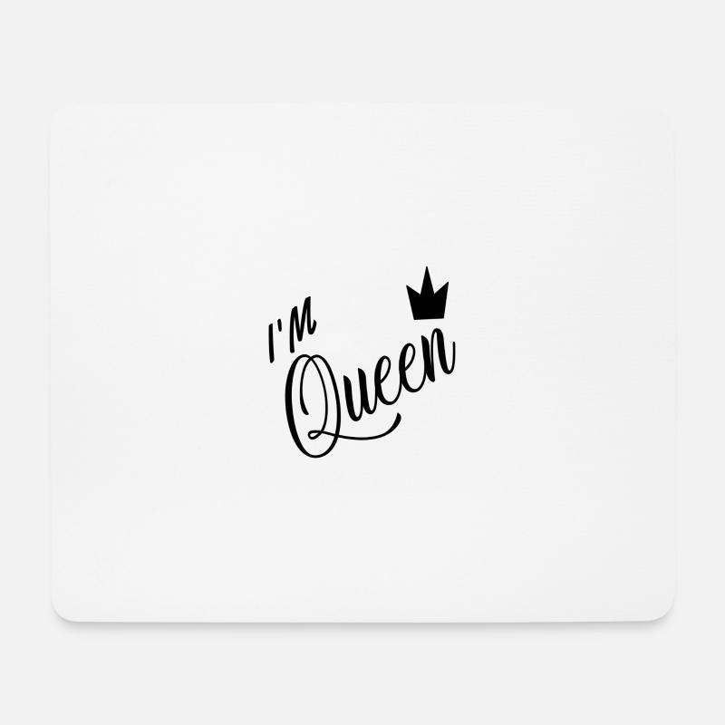 ICH BIN KÖNIGIN - Mousepad (Querformat) - Weiß