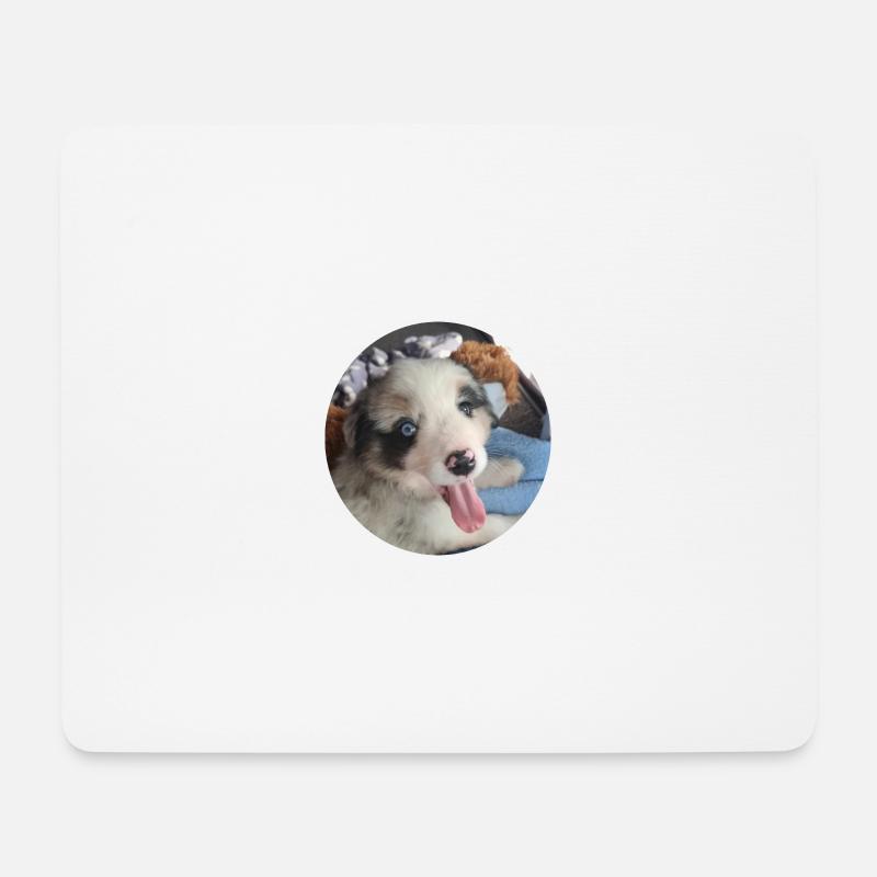 Ein ganz junger Australien Shepherd - Mousepad (Querformat) - Weiß