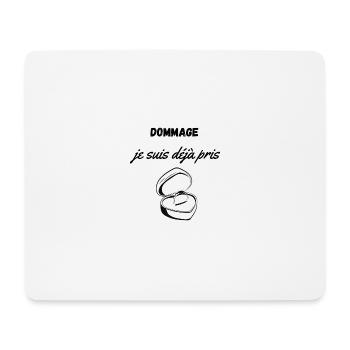 Déjà pris - Tapis de souris (format paysage) - blanc - Devant