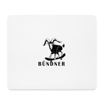 Bündner Steinbock Graubünden Grischa Grischun - Mousepad (Querformat) - Weiß - Vorne