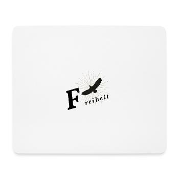 Freiheit - Mousepad (Querformat) - Weiß - Vorne