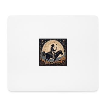 Cowboy Design - Mousepad (Querformat) - Weiß - Vorne