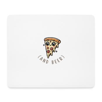 Pizza & Beer – The Perfect Combo! - Mouse Pad (horizontal) - white - Front