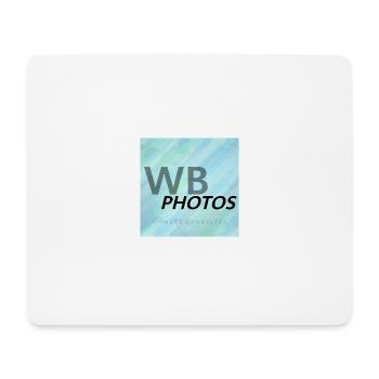 HELLBLAUES WBP-LOGO - Mousepad (Querformat) - Weiß - Vorne