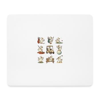 Lustiges Golf Design für echte Golfer - Mousepad (Querformat) - Weiß - Vorne