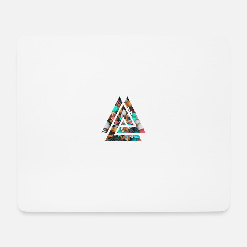 Buntes Design - Mousepad (Querformat) - Weiß