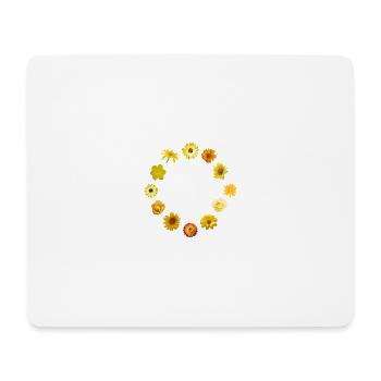 Europe, flower, tolerance, EU, flag, European flag - Mouse Pad (horizontal) - white - Front