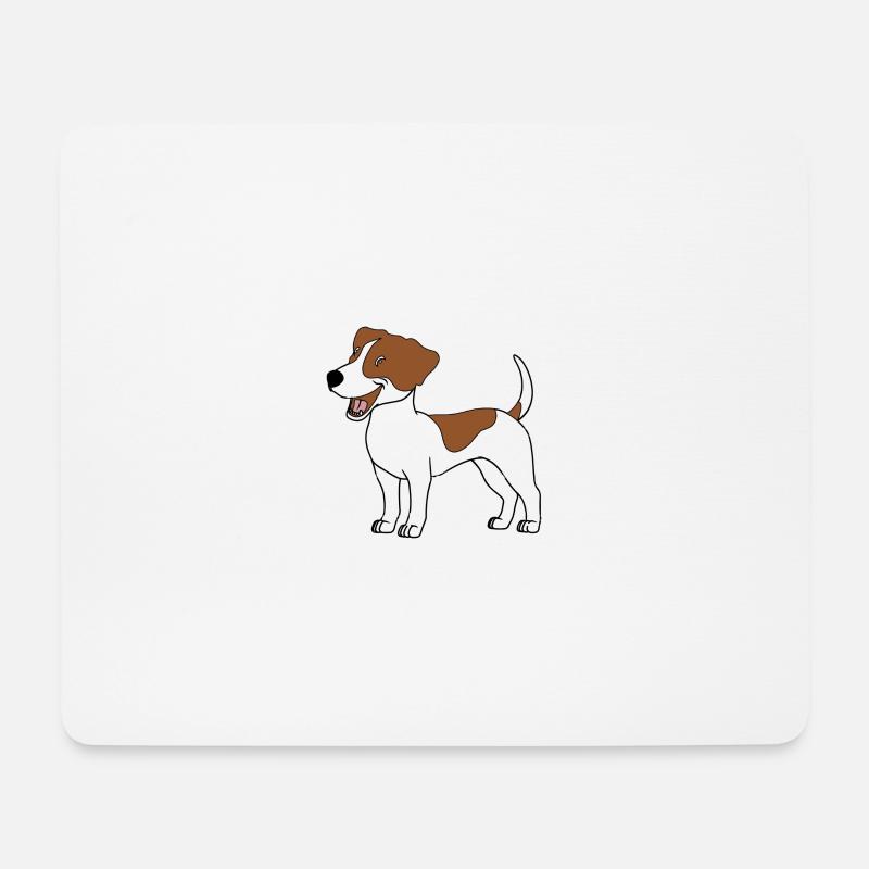 JACK RUSSELL - Mouse Pad (horizontal) - white