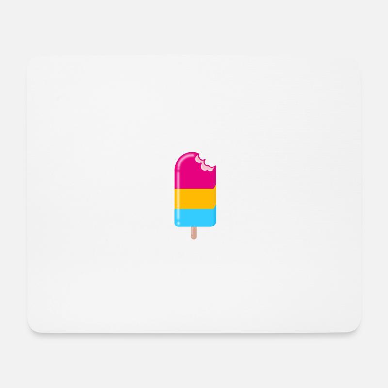 Eis am Stiel - Mousepad (Querformat) - Weiß